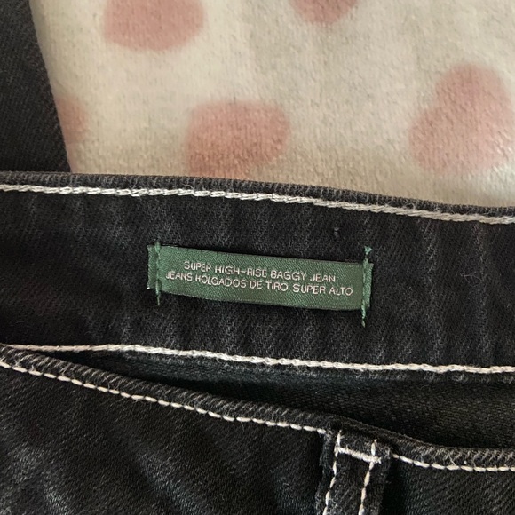 black with white outline regular fit jeans - Picture 4 of 4